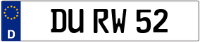 Trailer License Plate